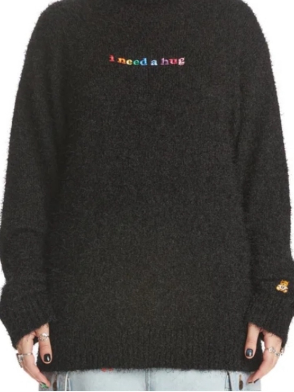 Teddy Fresh I need a Hug fuzzy sweater